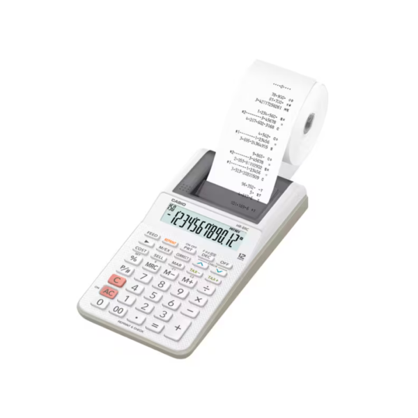 Calculadora con Impresora de 12 Dígitos Blanca Casio