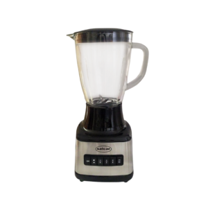 Licuadora Plástica con Vaso de Vidrio 6V de 1.5L Negra Salcar