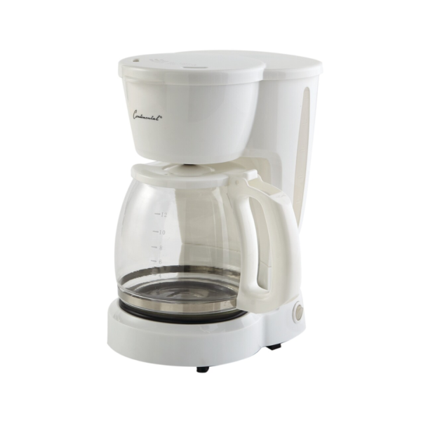 Cafetera Eléctrica de 12 Tazas Blanca Continental