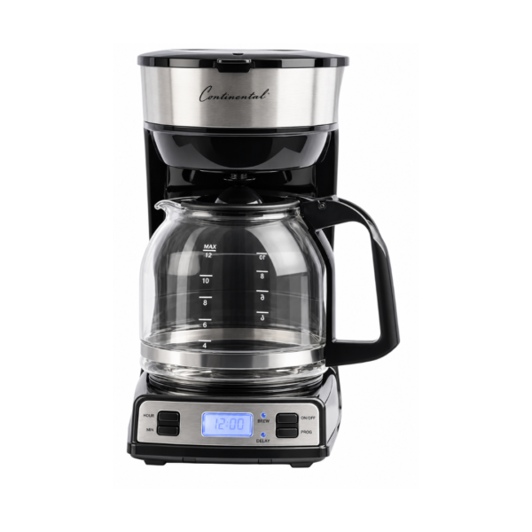Cafetera Digital de 12 Tazas Continental