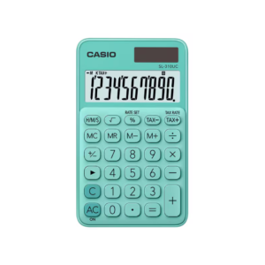 Calculadora de Mesa Portátil de 10 Dígitos Turquesa Casio