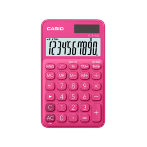 Calculadora de Mesa Portátil de 10 Dígitos Fucsia Casio