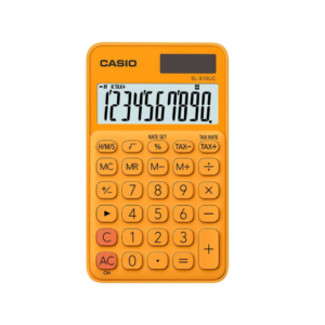 Calculadora de Mesa Portátil de 10 Dígitos Naranja Casio