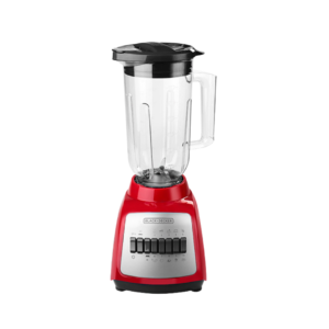 Licuadora con Jarra de Plástico Roja 1.5L Black & Decker