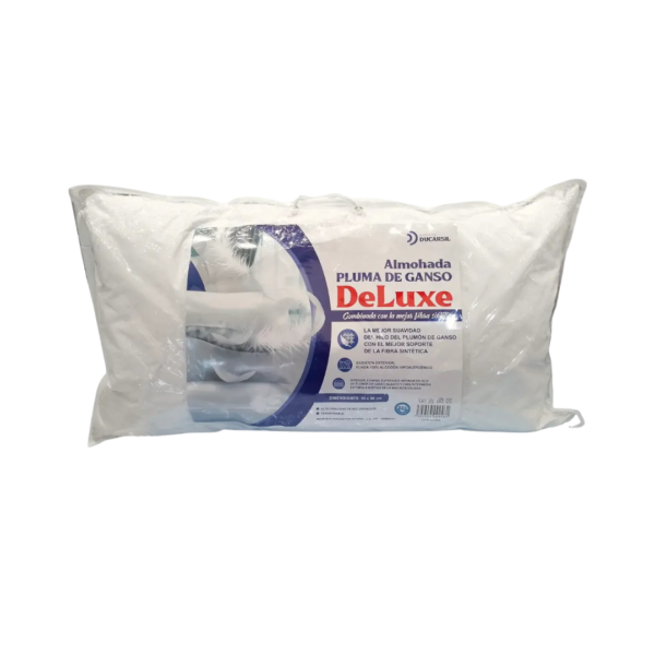 Almohada Deluxe King Pluma de Ganso 50x90 Ducarsil