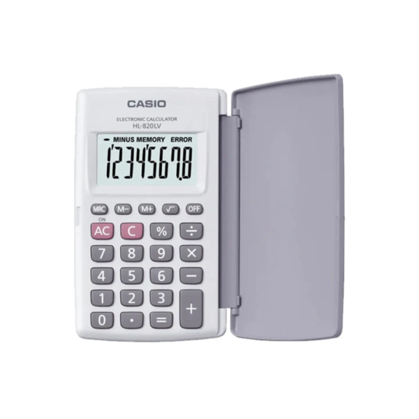 Calculadora de Bolsillo con Tapa Protectora de 8 Dígitos Blanca Casio