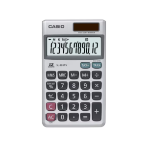 Calculadora Portátil de 12 Dígitos Blanca Casio