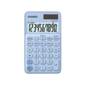 Calculadora de Mesa Portátil de 10 Dígitos Celeste Casio