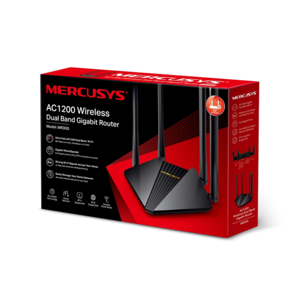 Router Gigabit Inalámbrico Doble Banda AC1200 Mercusys