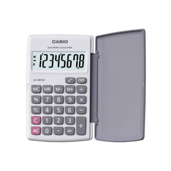 Calculadora de Bolsillo con Tapa Protectora de 8 Dígitos Blanca Casio