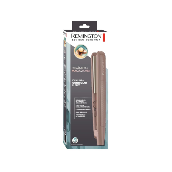 Plancha Alisadora de Cerámica con Macadamia Remington