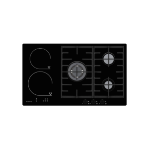 Tope Dual Gas + Eléctrico 90cm de 5 Quemadores Viotto