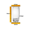 Set de 3 Vasos de Vidrio Long Drink Galassia Bormioli