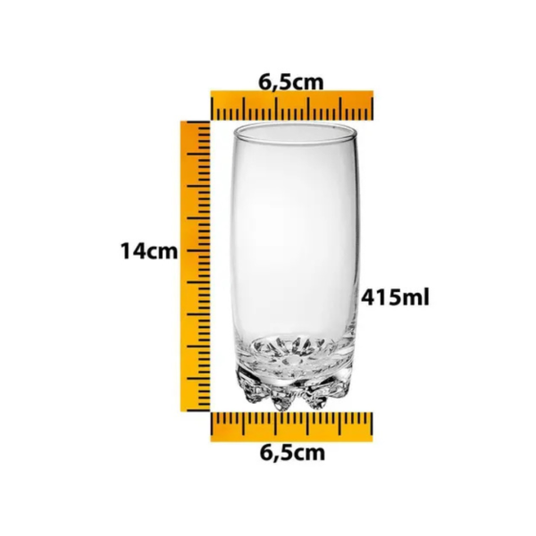 Set de 3 Vasos de Vidrio Long Drink Galassia Bormioli