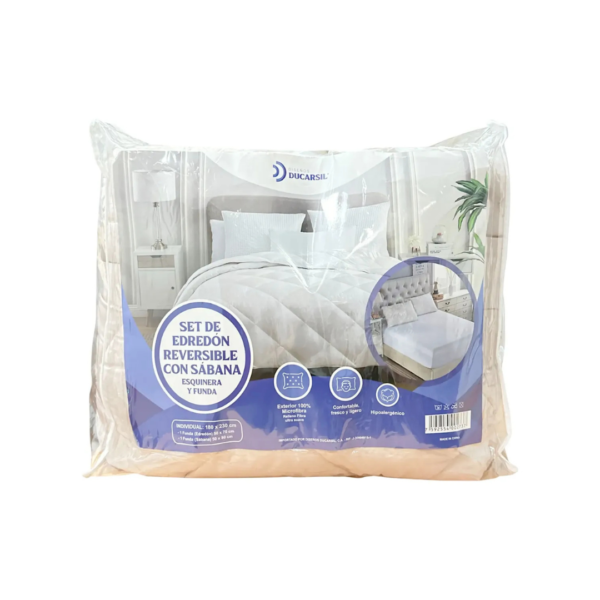 Set Edredón Reversible Individual Ducarsil