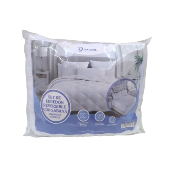 Set Edredón Reversible Queen Ducarsil