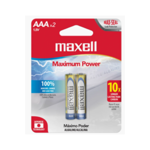 Pilas Alcalinas Tipo AAA (Paquete x2) Maxell
