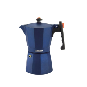 Cafetera Greca de 6 Tazas Aluminio Extragrueso Azul Magefesa