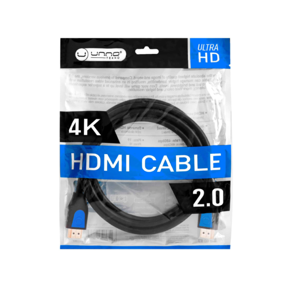 Cable HDMI 2.0 4K de 1.8m (6ft) Unno
