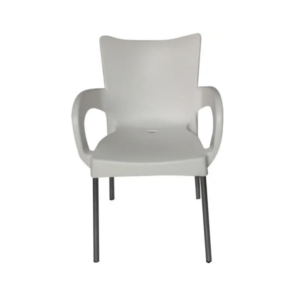 Silla Ari con Posabrazos de 40cm Blanco Moonplast