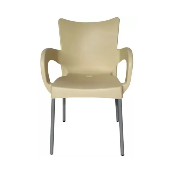 Silla Ari con Posabrazos de 40cm Crema Moonplast