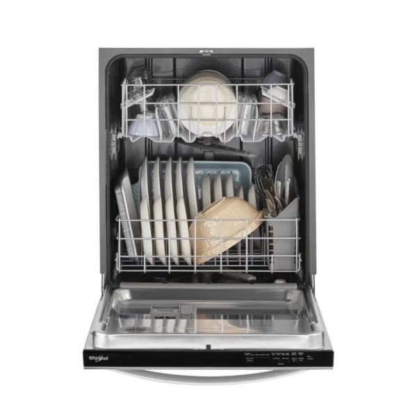 Lavaplatos Automático de Acero Antihuellas 12 Servicios 24" Whirlpool
