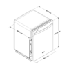 Lavaplatos Automático de Acero Antihuellas 12 Servicios 24" Whirlpool