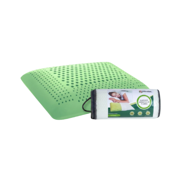 Almohada Aromática Memory Foam de Té Verde Latinflex
