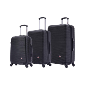 Juego de Maletas 20"+24"+28" Negro Inusa