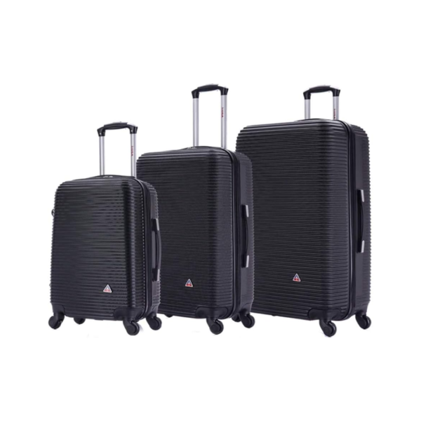 Juego de Maletas 20"+24"+28" Negro Inusa