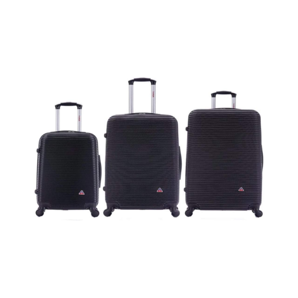 Juego de Maletas 20"+24"+28" Negro Inusa