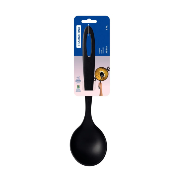 Cucharón Ability de Nylon Negro Tramontina