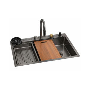 Fregador Empotrable con Grifería y Accesorios de 80x50x22cm Frinox