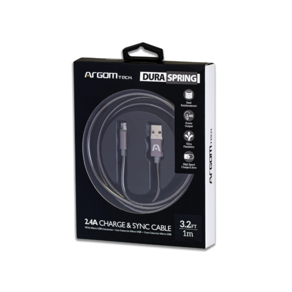 Cable Micro USB a USB 2.0 de 1m Argom
