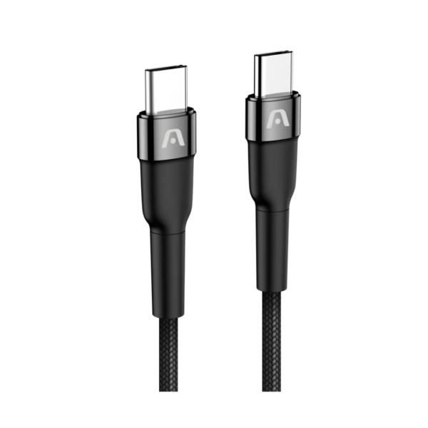 Cable Dura Speed de USB-C a USB-C de 1.8m 65W / 3A Negro Argom