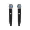 Sistema de Micrófono Inalámbrico Doble UHF con Base