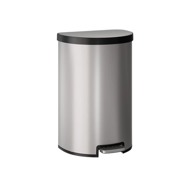 Papelera de 45L Acero Inoxidable Negra Kohler