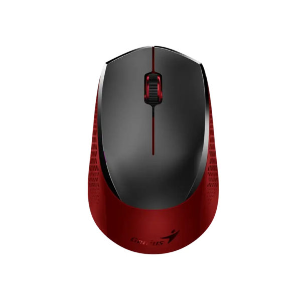 Mouse Inalámbrico Silencioso Rojo Genius