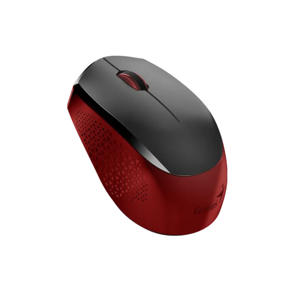 Mouse Inalámbrico Silencioso Rojo Genius