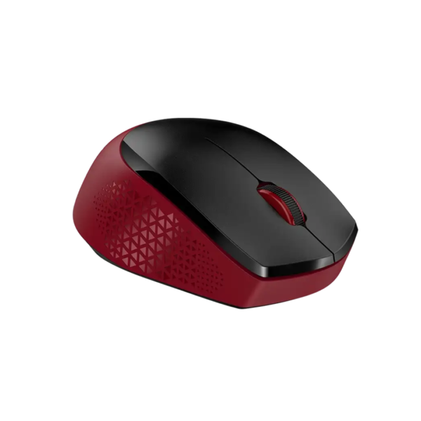 Mouse Inalámbrico Silencioso Rojo Genius