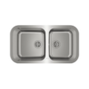 Fregador de 2 Cubetas 84.5x47x20-25cm AC Teka