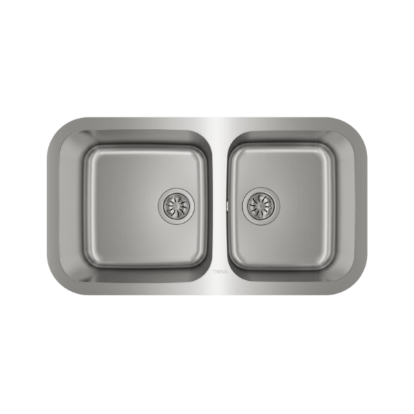Fregador de 2 Cubetas 84.5x47x20-25cm AC Teka