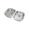 Fregador de Encastre de 2 Cubetas 83x48.5x16.5cm Teka