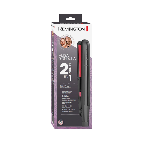 Plancha de Cabello Alisa y Ondula Remington