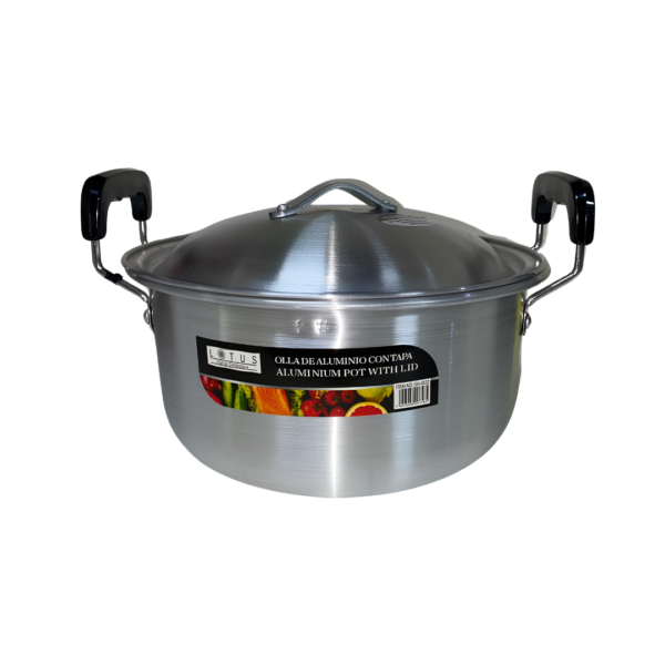 Olla de Aluminio con Tapa 22cm Lotus
