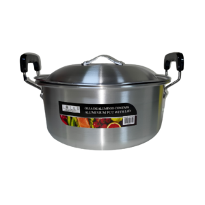 Olla de Aluminio con Tapa 24cm Lotus