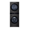 Centro de Lavado de Acero Negro WashTower de 25/22KG LG