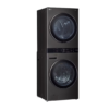Centro de Lavado de Acero Negro WashTower de 25/22KG LG