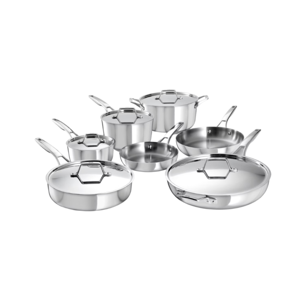 Juego de Ollas 12 Piezas Acero Inoxidable Calphalon