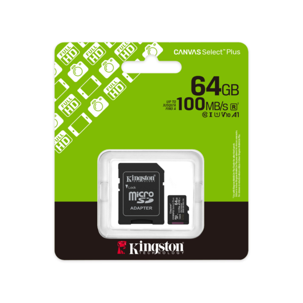 MicroSD Canvas Select Plus 64GB Kingston
